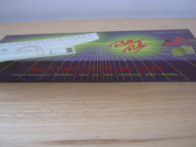 Edmark Rolling Ruler 8" with Instruction Manual