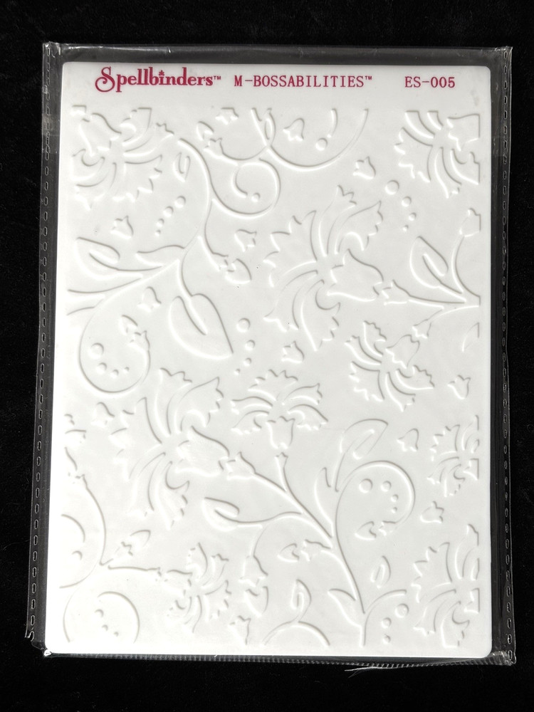 New Spellbinders 3D M-Bossabilities "Enchanted" Reversing Embossing Folder ES005