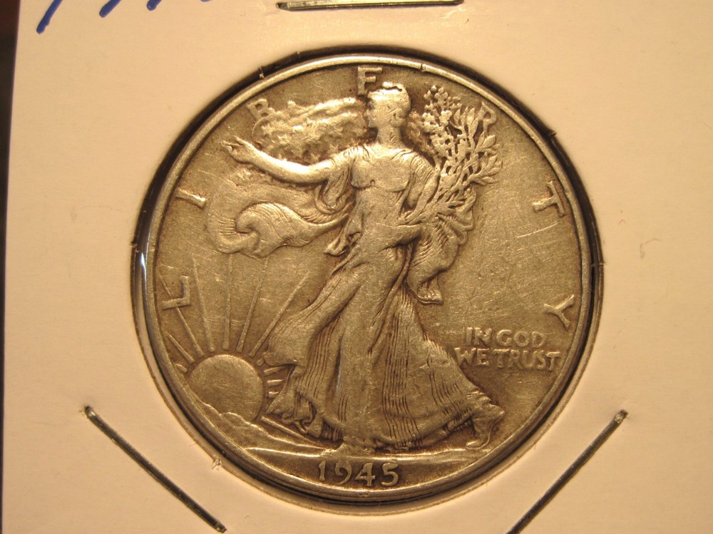 1945 LIBERTY HALF DOLLAR, FREE SHIPPING (#156E)