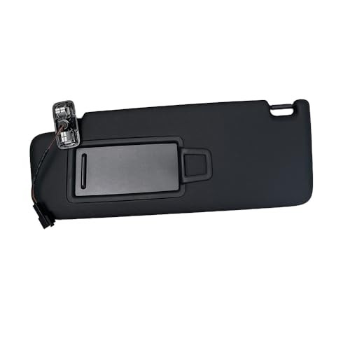 Black Front Sun Visor Panel with Makeup Mirror for VW Golf 7 MK7 Sunshield