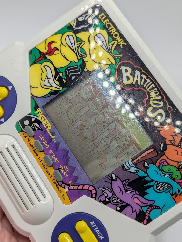 Battletoads 1988 Tiger Electronics Handheld Game Tested Working Rare