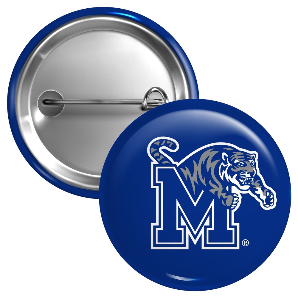 Memphis Tigers Button Pin - 3 Size Options