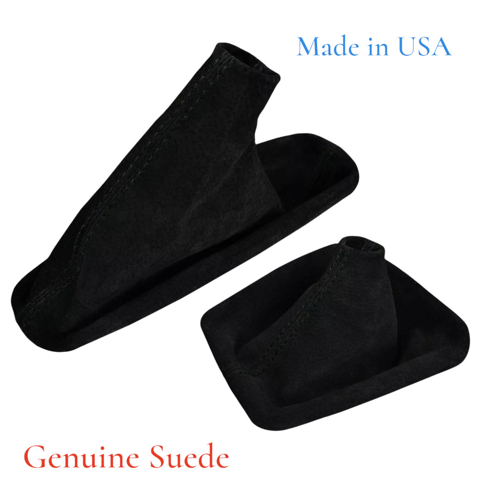 For BMW E36 E46 M3 Shift boot Emergancy E Brake Boot Cover Real Suede 1991- 2005