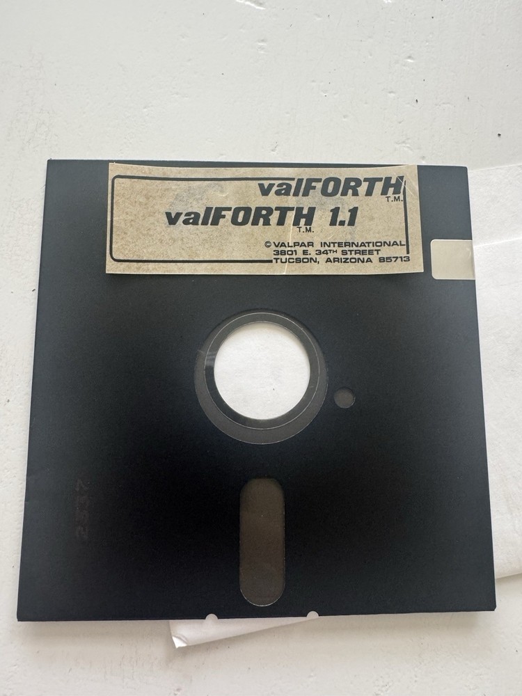 Valpar valFORTH 5.25" Floppy Disk software Atari Basic