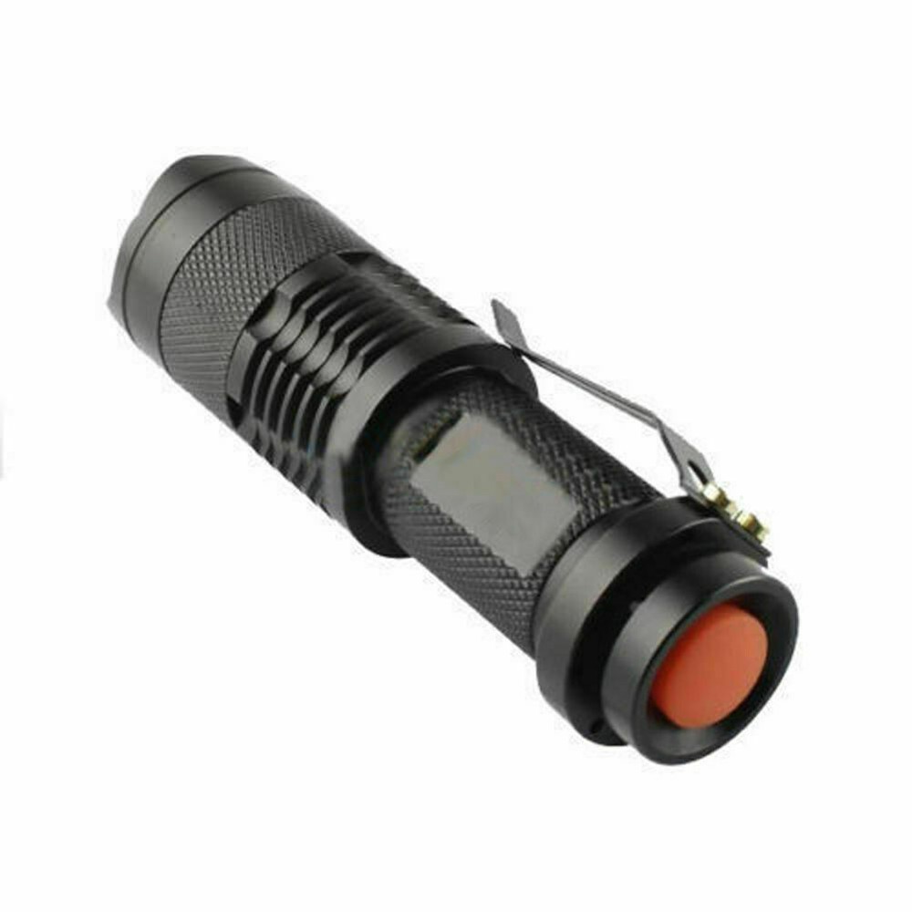 6PCS Mini LED Flashlight Torch Adjustable Focus Zoom Light Lamp