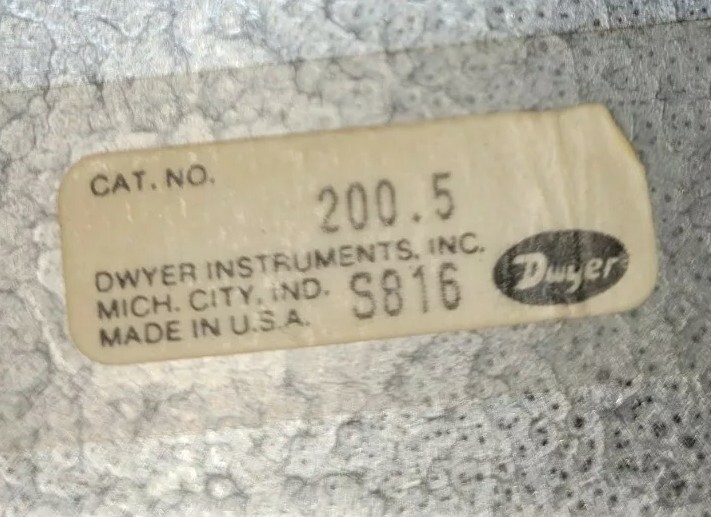 Dwyer Instruments 200.5 Manometer