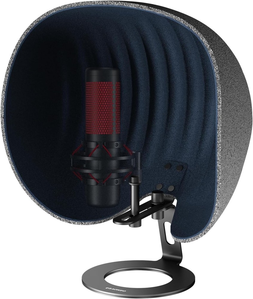 Versatile 360° Microphone Isolation Shield - Compatible with Blue Yeti & More