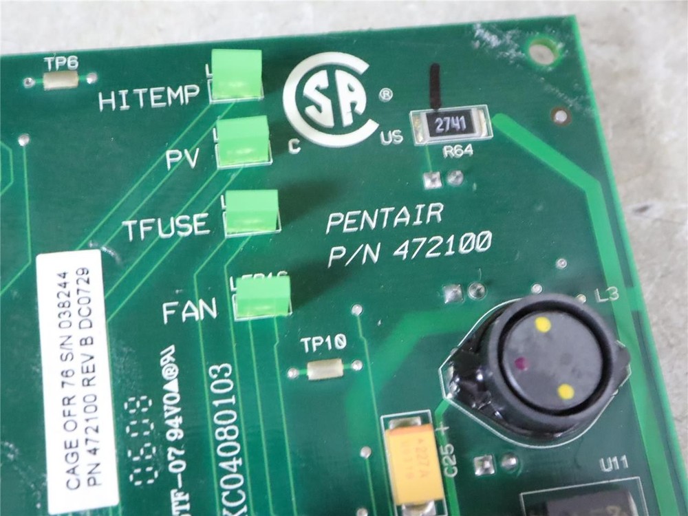 PENTAIR 472100 Digital Display Temperature Controller Circuit Board