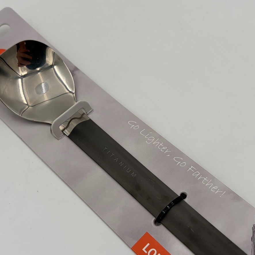 New 100% Titanium Long Handle Spoon Ultralight Backpacking Camping Toaks
