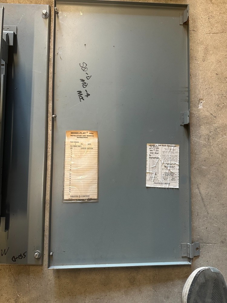 100A Square D Panelboard Three Phase for Mod 4 MCC Center
