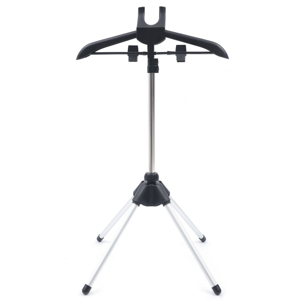 Foldable Ironing Steamer Hanger Bracket Garment & Clothes Drying Stand