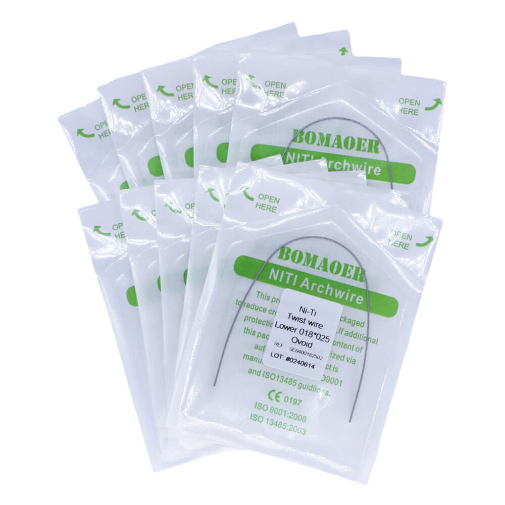 1PC/Pack Dental Orthodontic Ni-Ti Rectangular Twist wire 018×025 Lower Ovoid