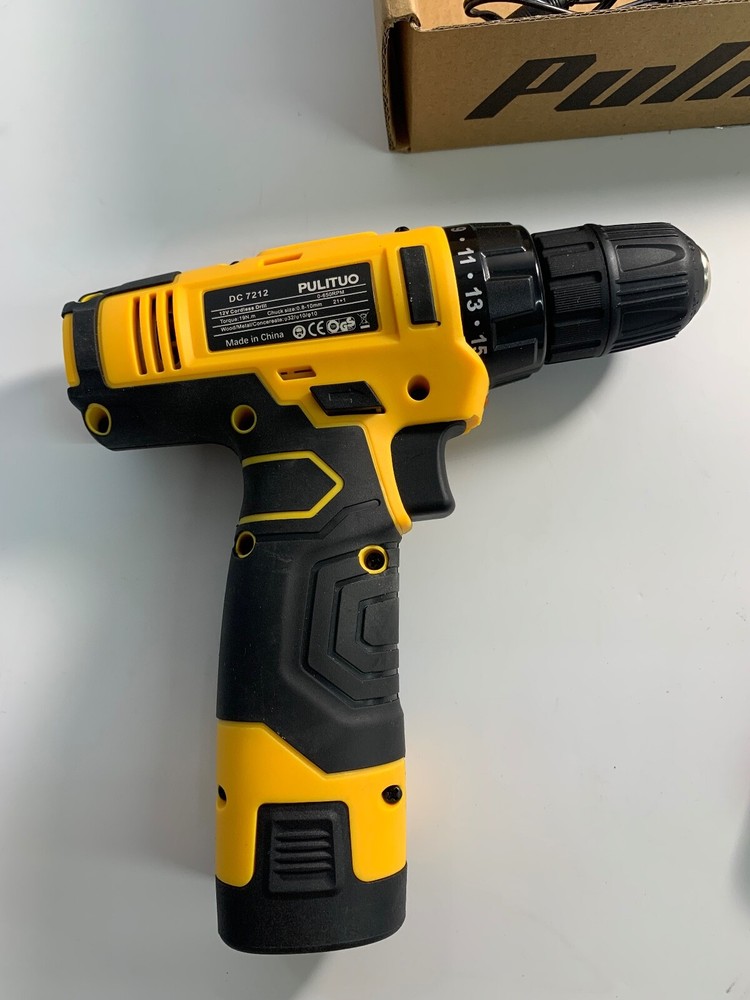 PULITUO Cordless 12v Drill/Driver Kit, Power Drill Set w/ Bits