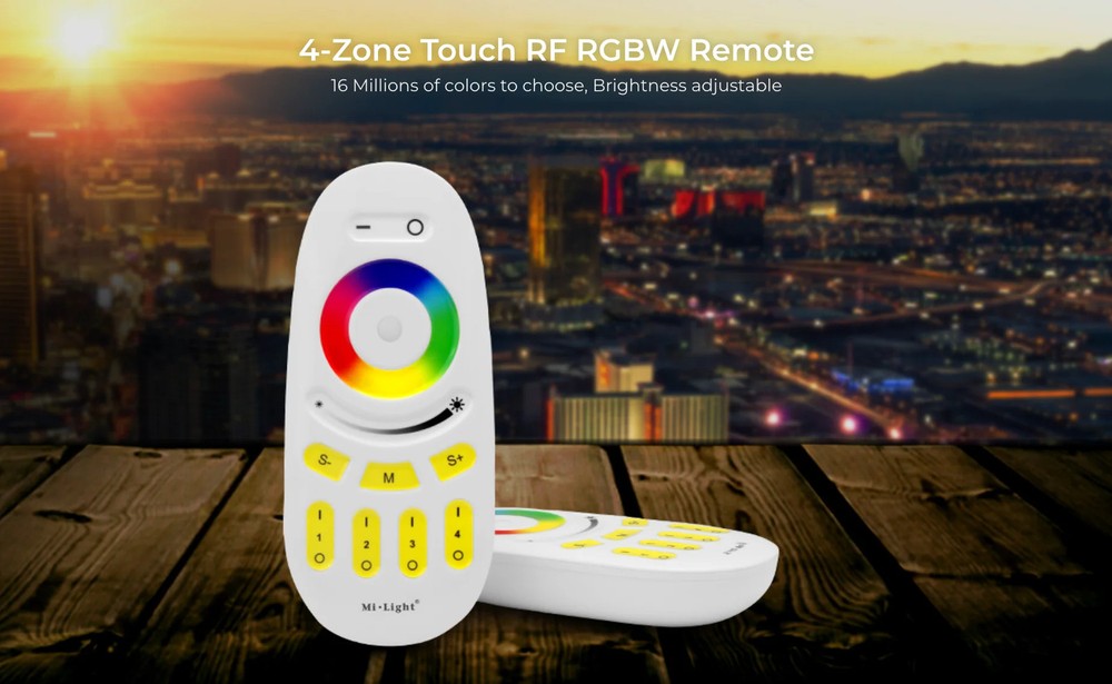 Miboxer 4-Zone Touch RF RGBW Remote White