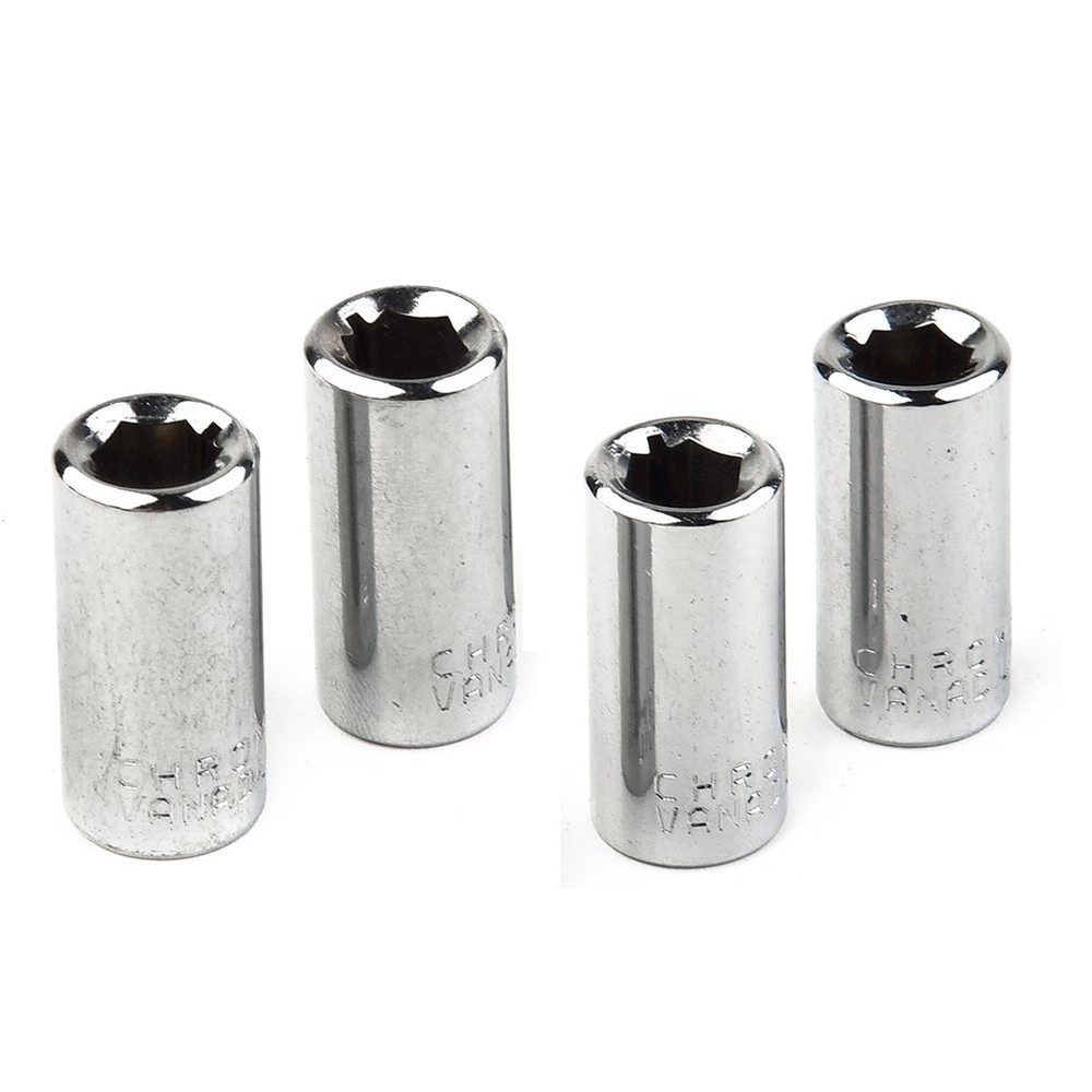 1/4 Square Drive To 1/4in Hex Socket Bits,Converter Screwdriver Bit Adapter 4pc