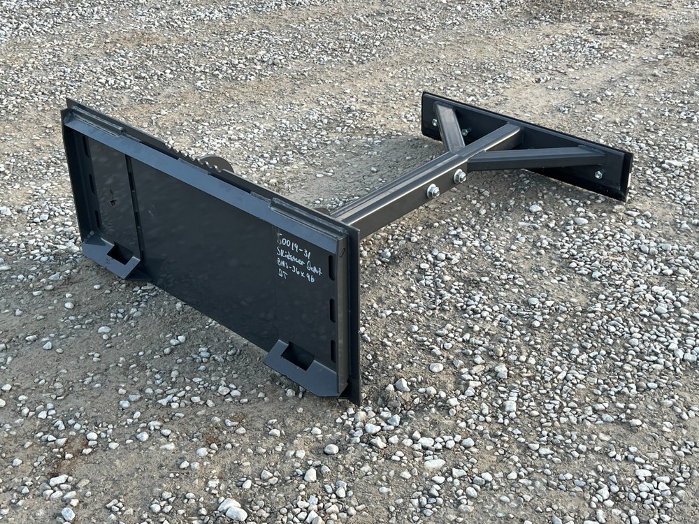 Berlon 96" Telescopic Material Pusher Scraper Attachment Fits Skid Steer QA