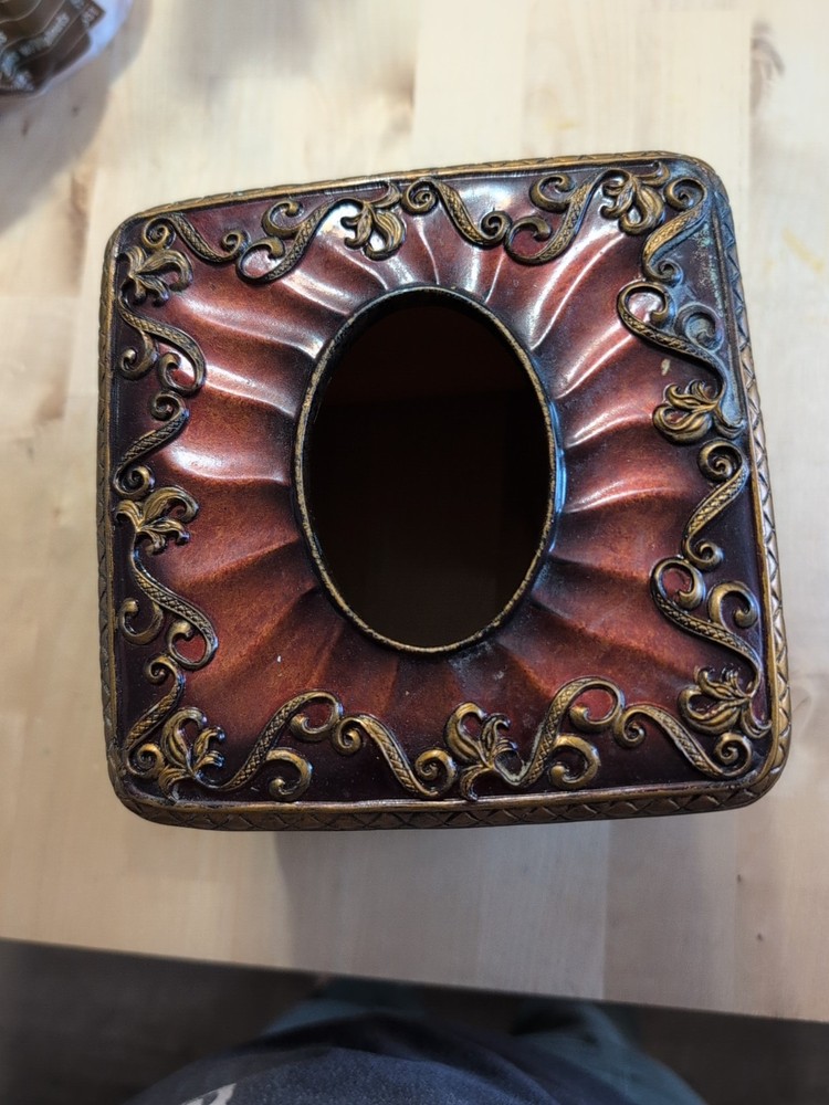 Ceramic Red Tissue Box Cover