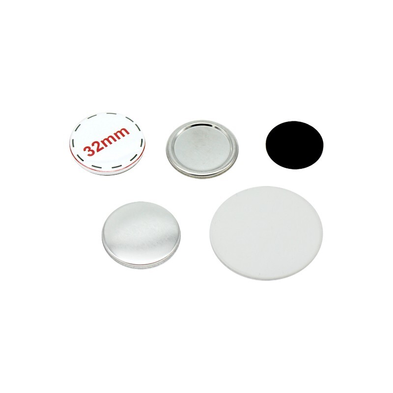 ChiButtons 32mm Rubber Magnet Button Parts [Metric System] (200 Sets)