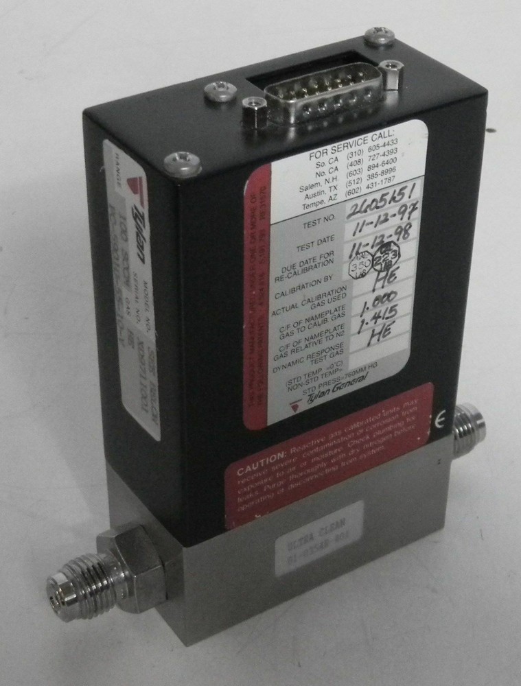 Tylan MFC 5900 Series, Helium HE, Range- 100 SCCM, Used