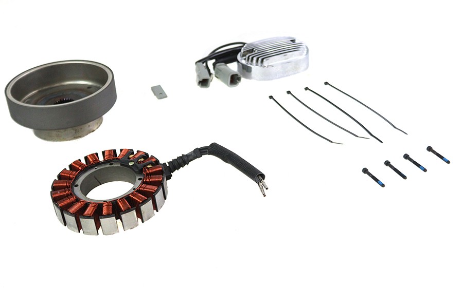Alternator Charging System Kit 50 Amp for Harley-Davidson
