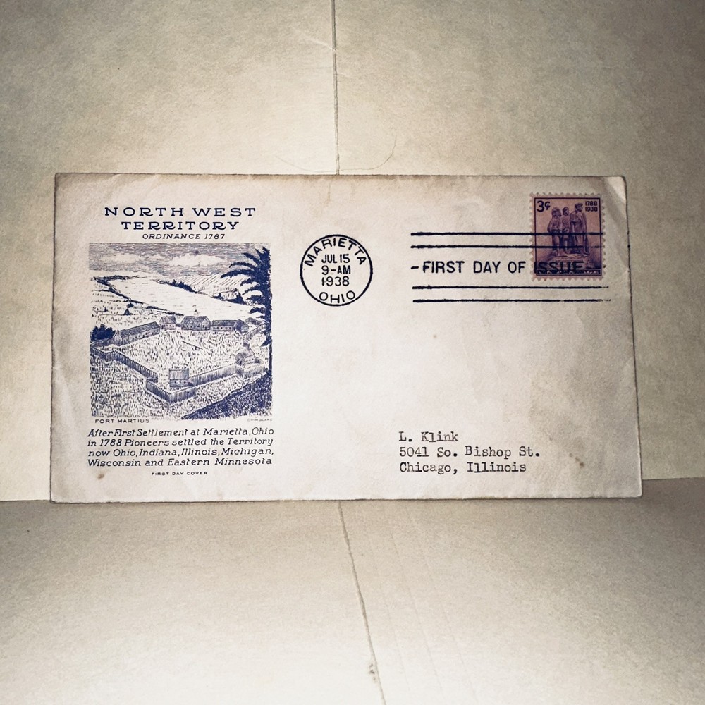 US FDC 1938 Northwest Territory