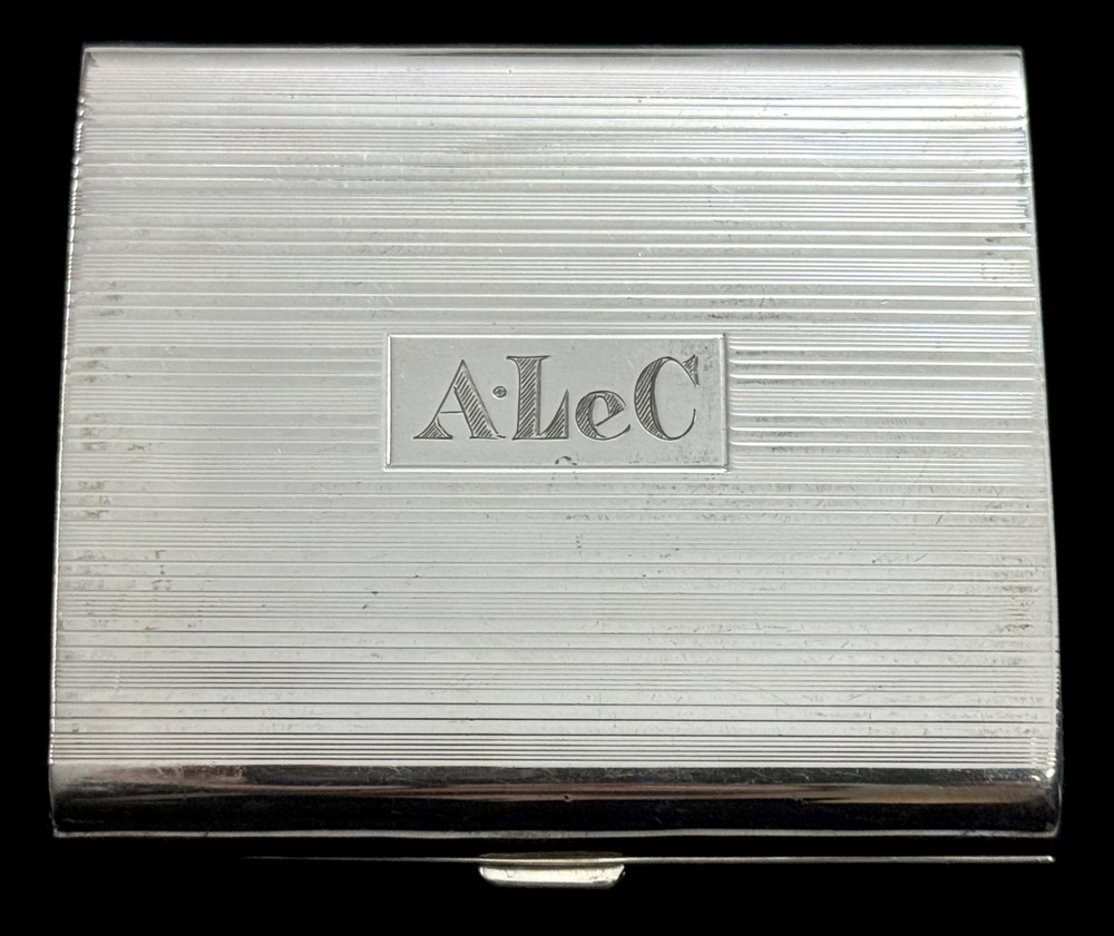 Cartier Beautiful Vintage Cigarette Case Monogrammed