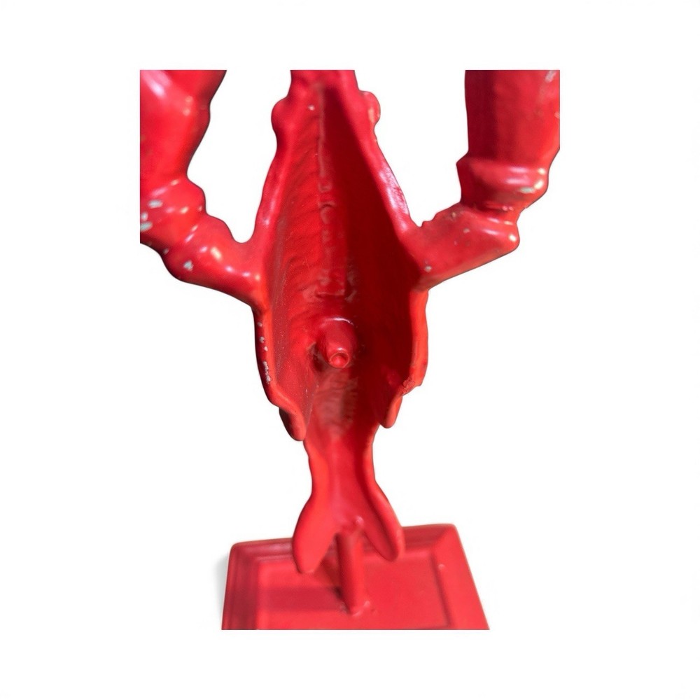 Cast Iron Lobster on Metal Base