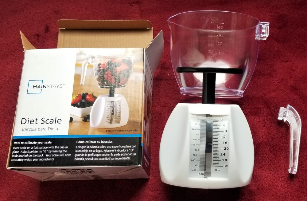 KITCHEN DIET SCALE Practical Light Weight Space Saving and Cute BRAND NEW