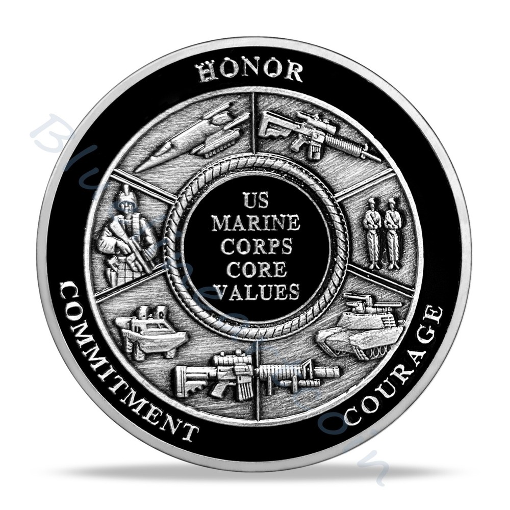US Navy Special Operations Command Challenge Coin | US Marine Corps Core Values