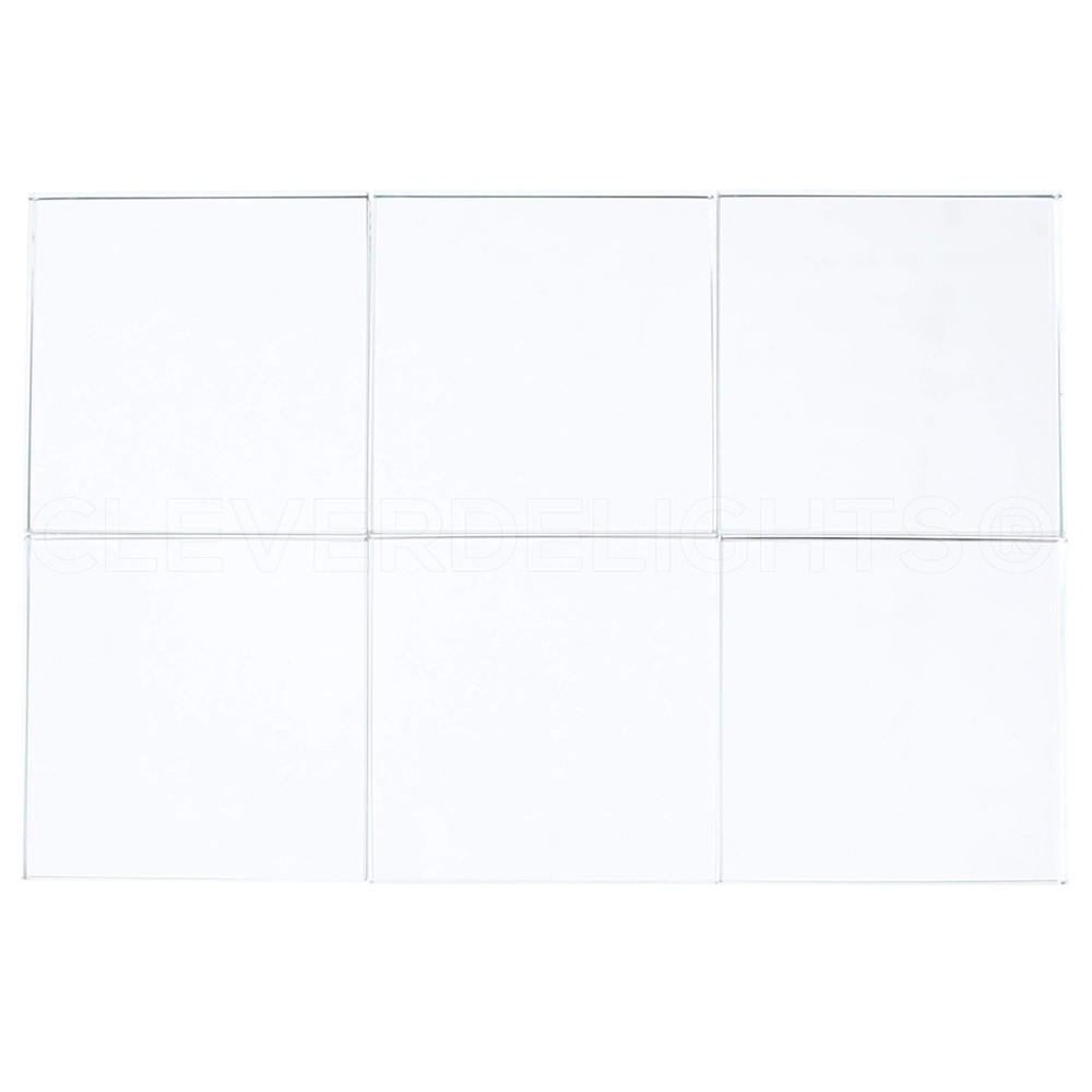 2" 50mm Square Glass Tiles - 5 Pack