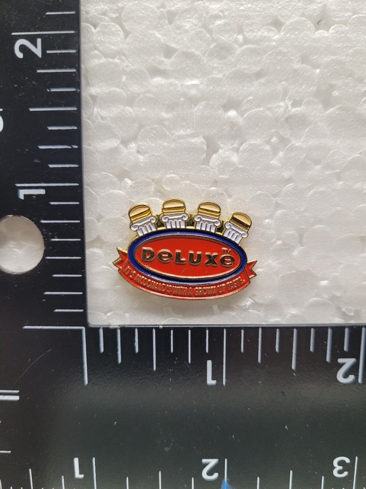 McDonald's LAPEL HAT PIN DELUXE BURGER