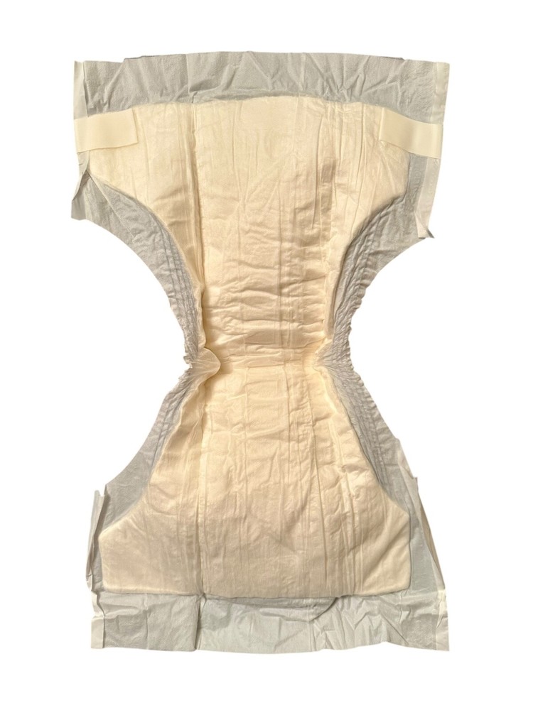 Vintage 1989 Precious All White Plastic Diaper Size Large (Thick)
