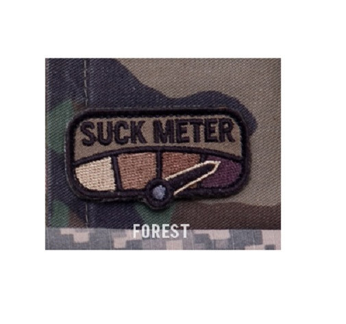 Milpsec Monkey MSM Morale Patch - SUCK METER Tab - FOREST pattern - NEW