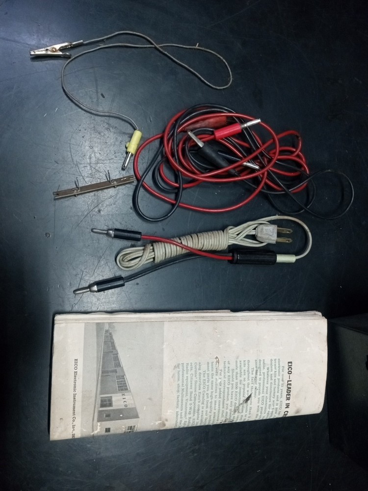 EICO Model 888 Vintage Auto Analyzer Universal Engine Analyzer Meter With Leads