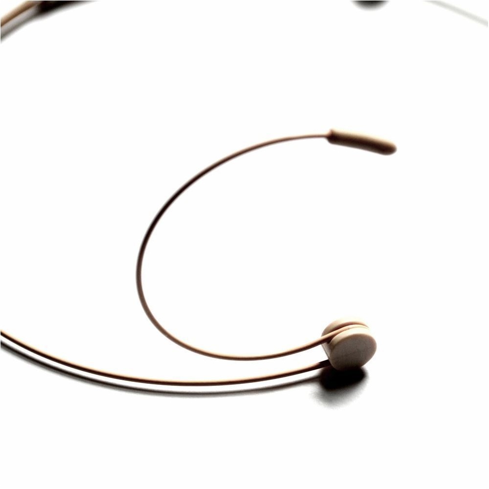 Beige Headset Microphone fits Audio-Technica Wireless Bodypack Transmitter