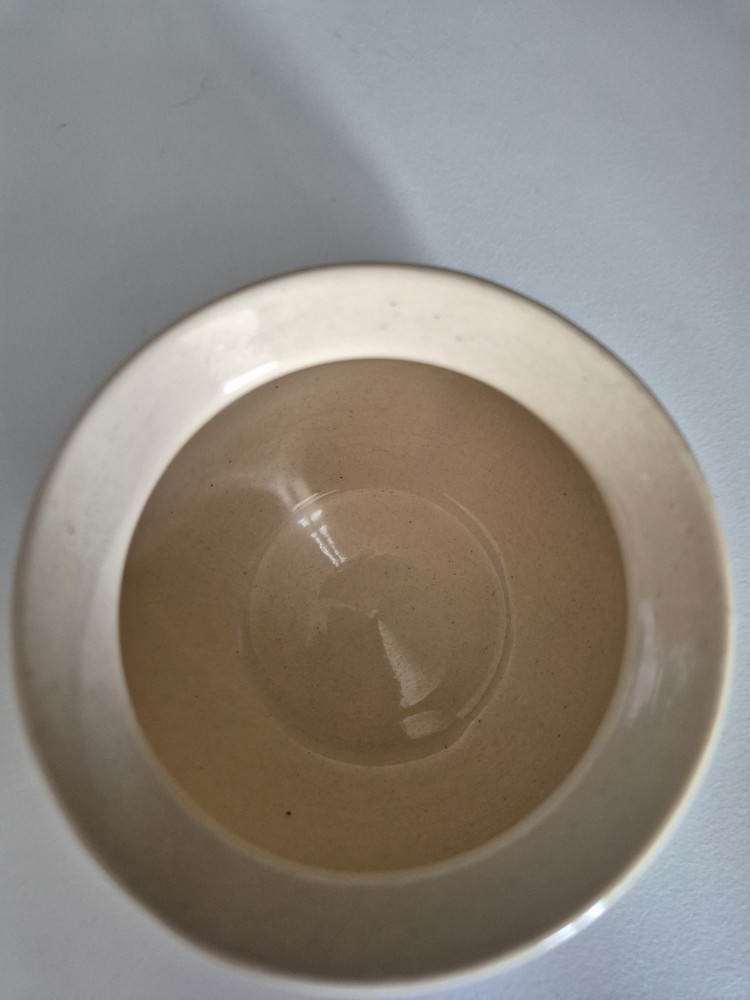Vintage Indian ceramic spice bowl With Lid