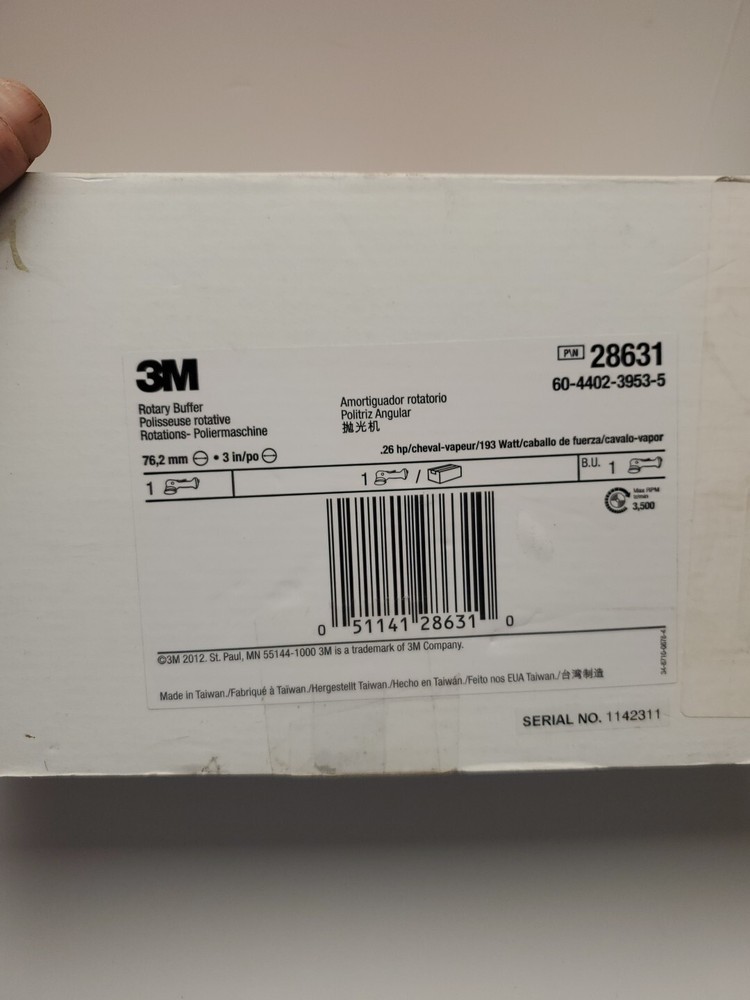 3M Buffer 28631 3 in Diameter