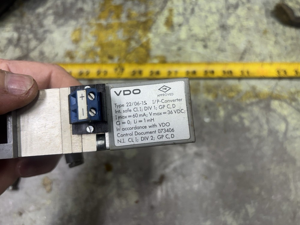 VDO Instruments I/P Converter Type 22/06-65