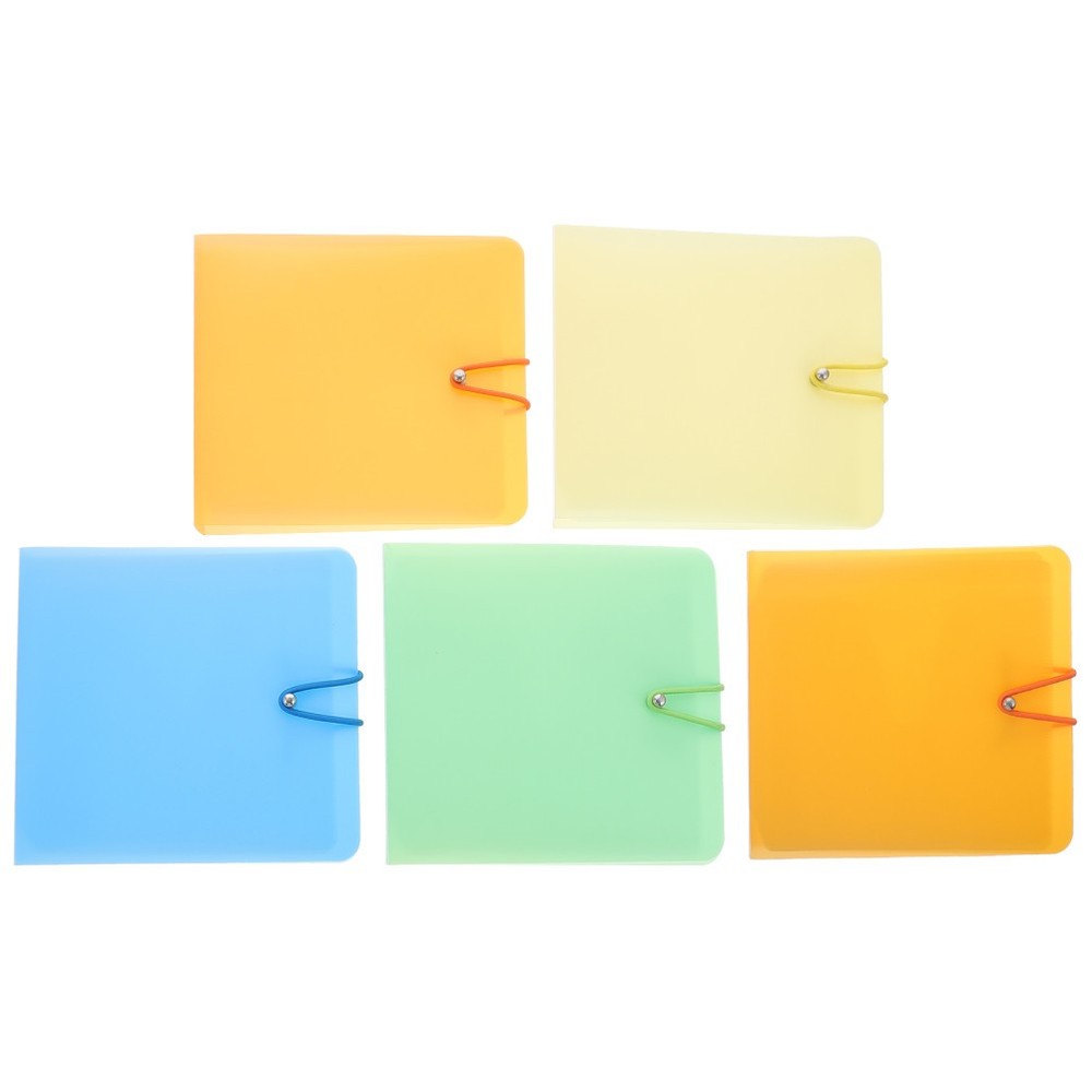 5Pcs CD Case 12-Capacity CD Holder Protective DVD Storage Case Holder Binders
