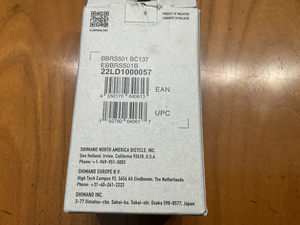 Shimano TIAGRA BB-RS501 Threaded Bottom Bracket 68/70 MM