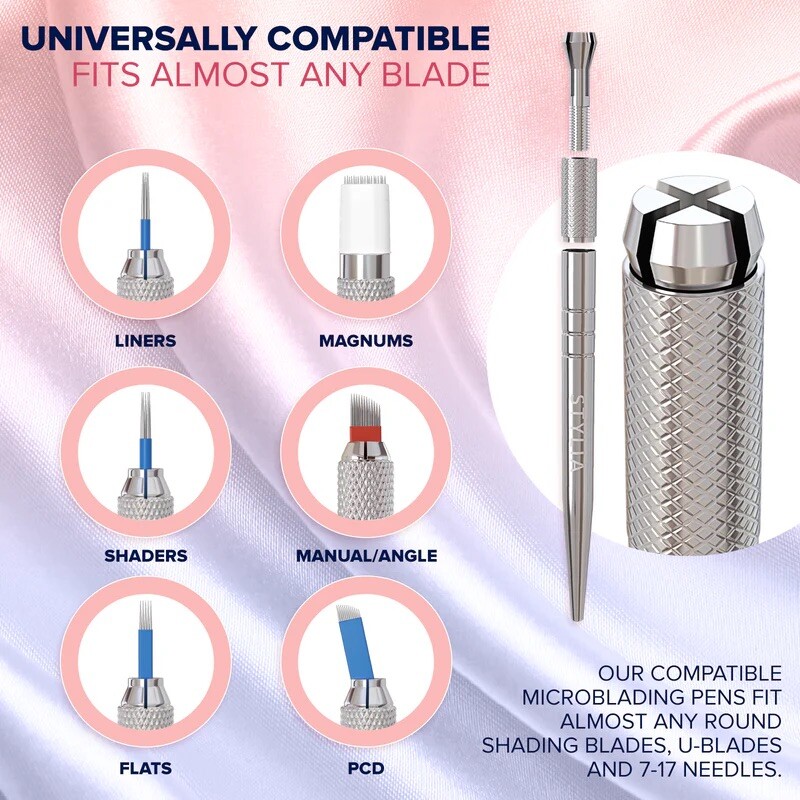 STYLIA 20 Pc Microblading Pens Double Sided Crystal Pen