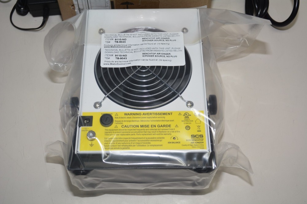 SCS Benchtop Air Ionizer 9110 Static Control #W2576