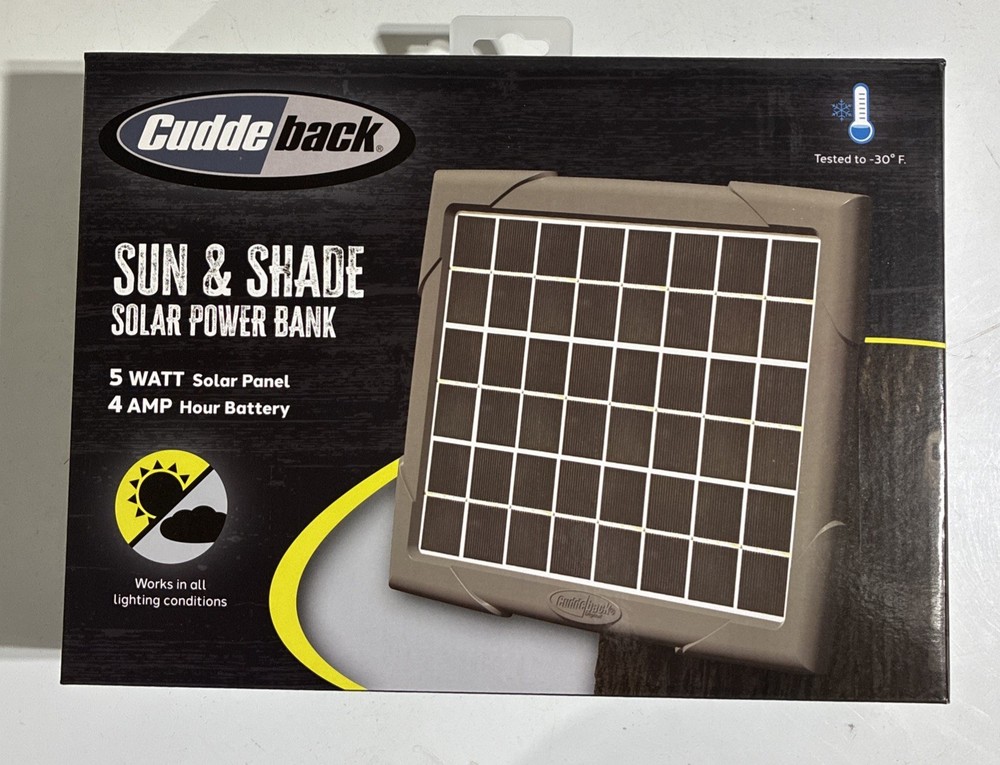 Cuddeback Sun & Shade Solar Power Bank