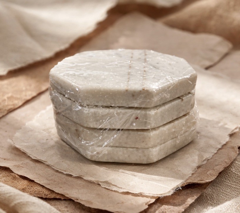 Modern White Marble Octagonal Slip-Proof Coaster Set—(4) Solid Pattern