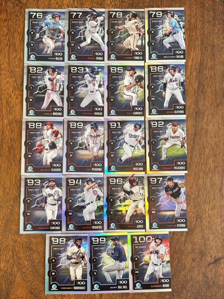 2025 Bowman Top 100 Insert You Chose! Complete Your Set!