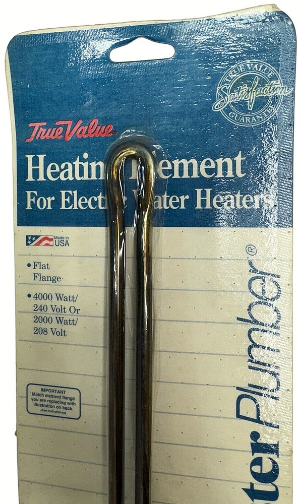 MasterPlumber 9000162 Water Heater Heating Element, 4000W, 240V or 2000W, 208V