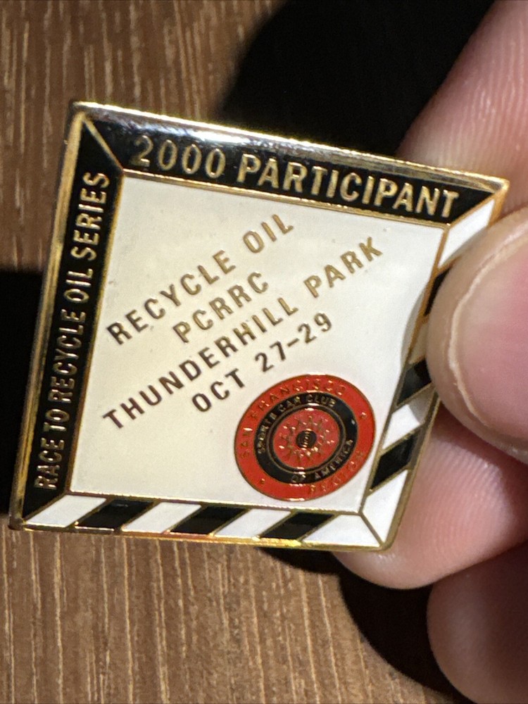 2000 SCCA San Francisco Racing Pin, Thunderhill Park