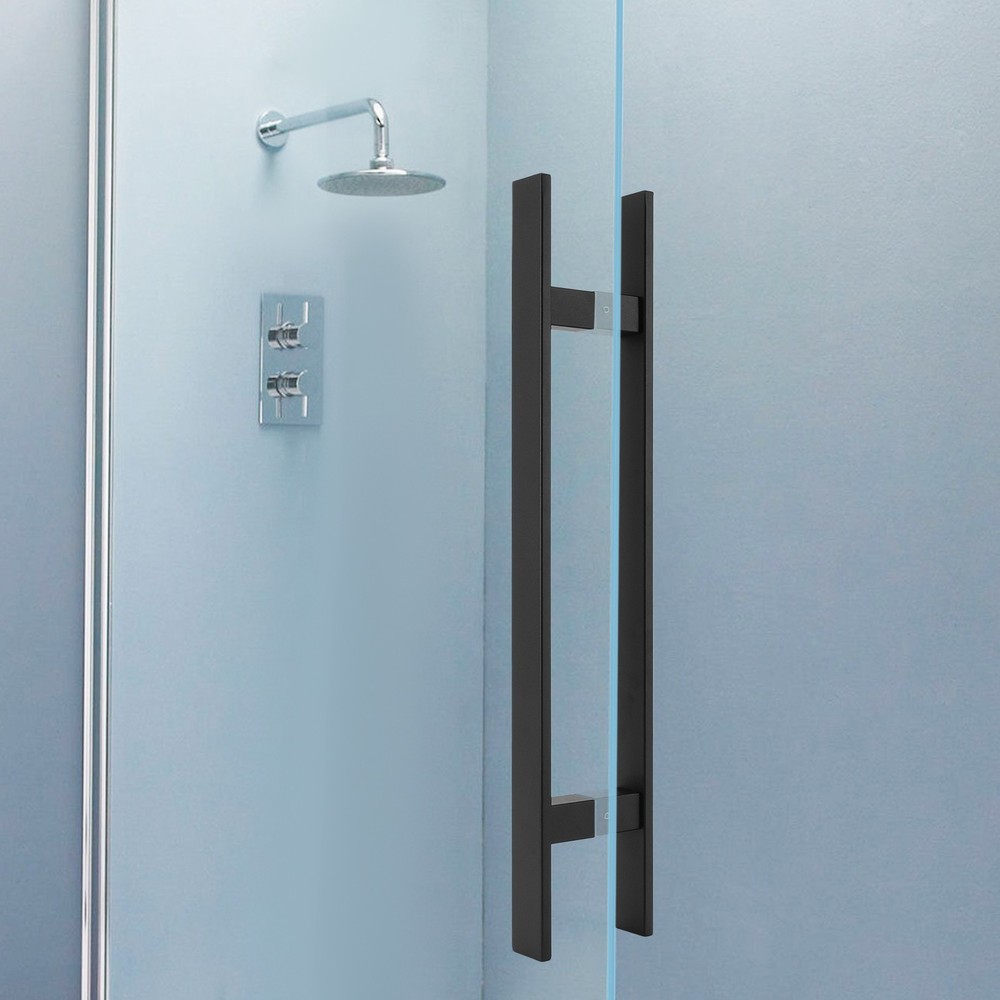 Stainless Steel Double Sided Push Pull Door Handle, H-shaped Door Pull Handle