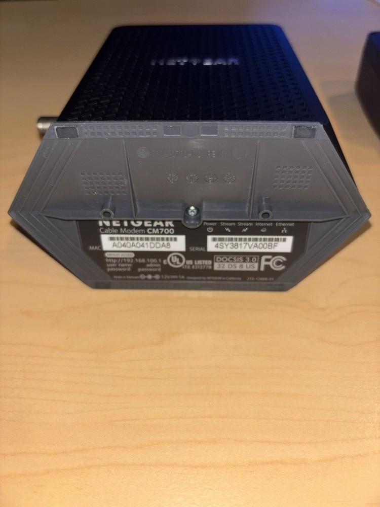 Netgear CM700 Cable Modem