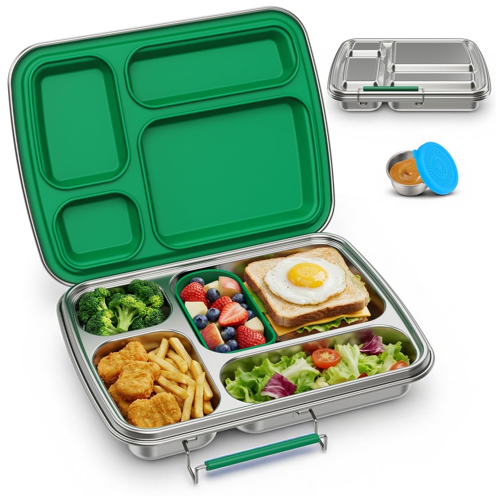 MOV COMPRA Leaf Printed Leakproof Expandable Large Double Deck Lunch Box Cooler
